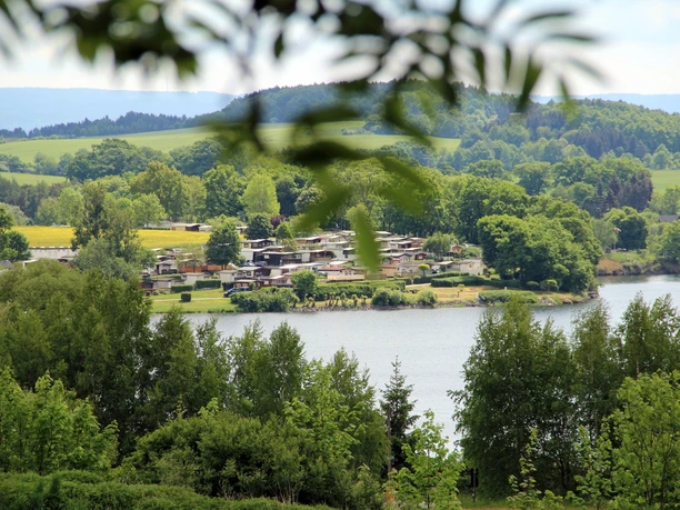 Blick auf die Talsperre