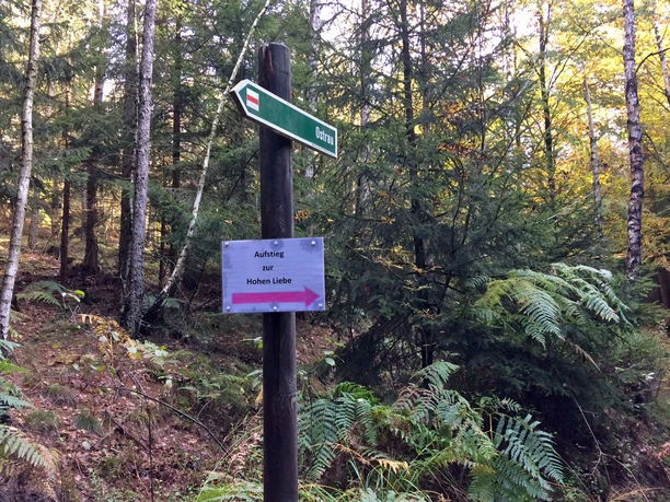 Aufstieg zur Hohen Liebe nicht übersehen