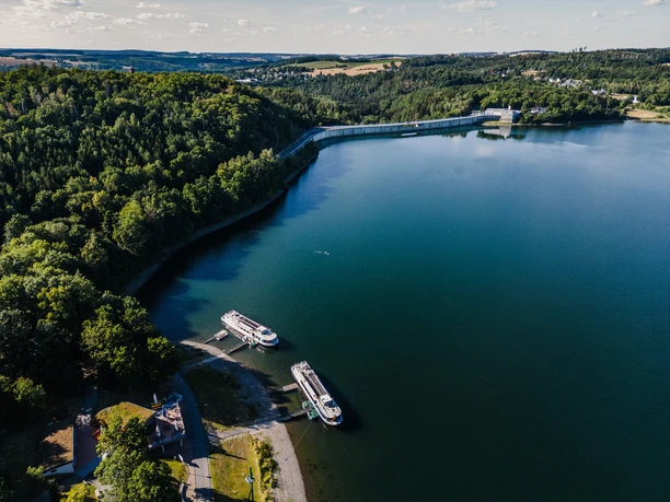 Luftbild Talsperre Pöhl