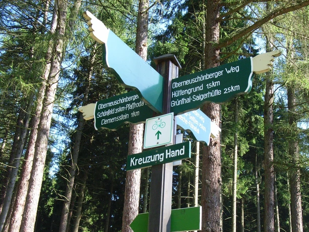 Kreuzung "Hand"