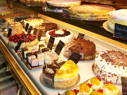 Kuchenbufett im Café Rotter