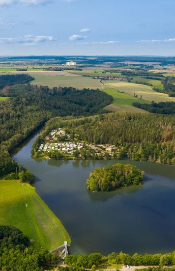 Aumatalsperre mit Naturcampingplatz