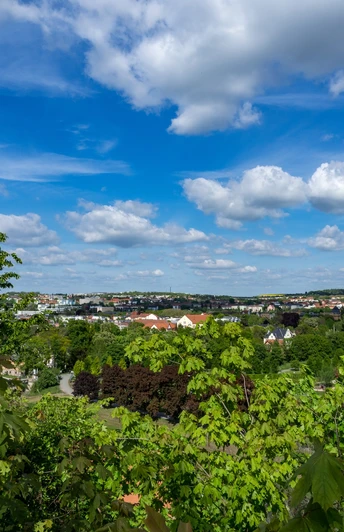 Panoramablick vom Osterstein Gera