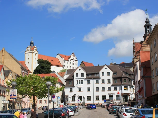Blick auf Schloss Colditz
