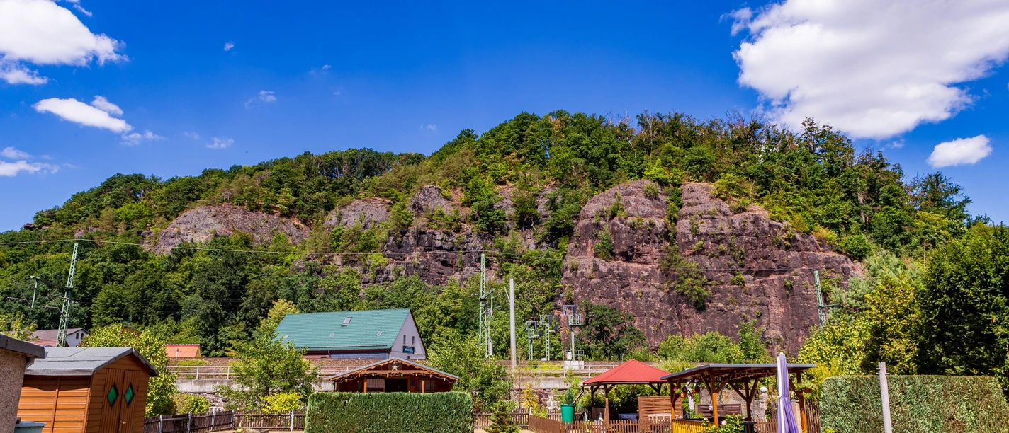 Blick auf den Backofenfelsen