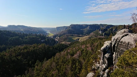 Aussicht vom Gamrig auf Rathen