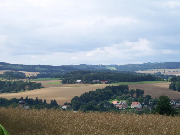 Blick vom Wanderrastplatz Koßberg
