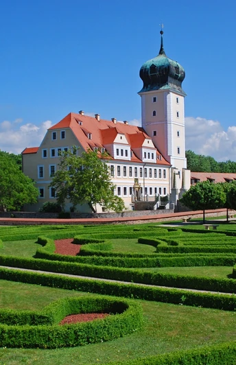 Barockschloss Delitzsch mit Barockgarten
