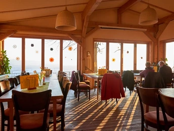 Brandbaude Ausflugslokal Brandbaude mit Panoramaausblick