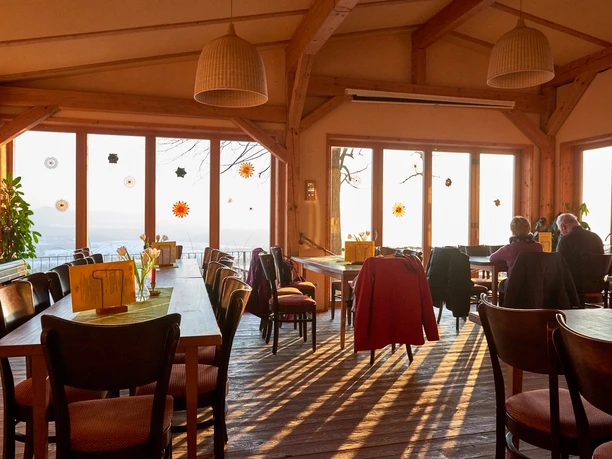 Brandbaude Ausflugslokal Brandbaude mit Panoramaausblick