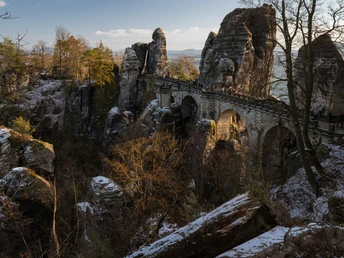 Blick auf die Basteibrücke
