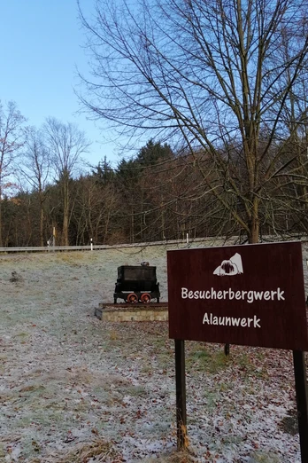 Eingangsbereich zum Gelände des Besucherbergwerks