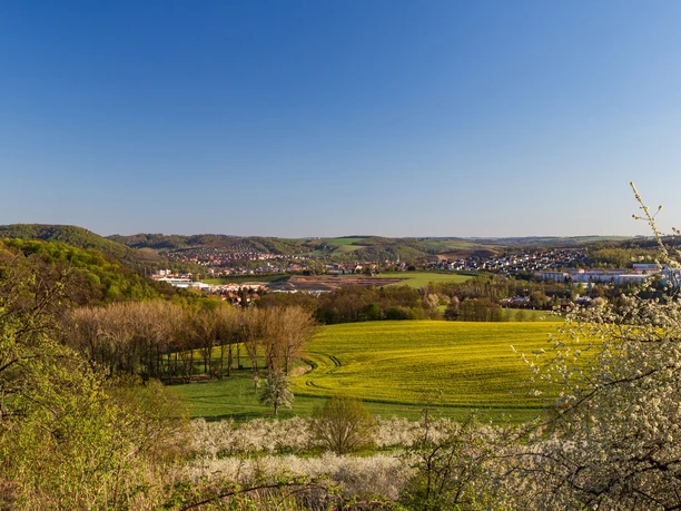 Blick von der Alten Winzerei in Pesterwitz nach Freital