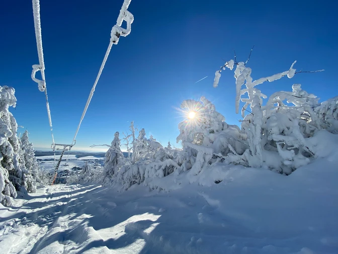 Winter kleiner Fichtelberg
