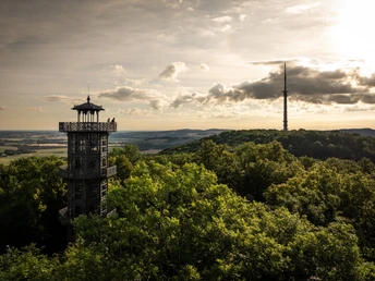 Der König-Friedrich-August-Turm auf dem Löbauer Berg