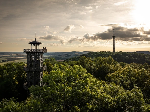 Der König-Friedrich-August-Turm auf dem Löbauer Berg