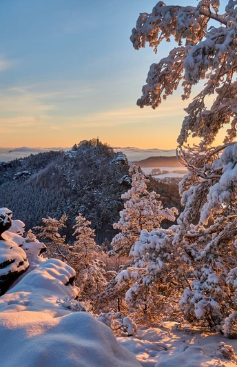 Blick zum Papststein