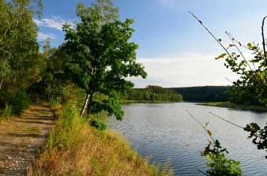 Leubatalsperre Wanderweg Ostufer