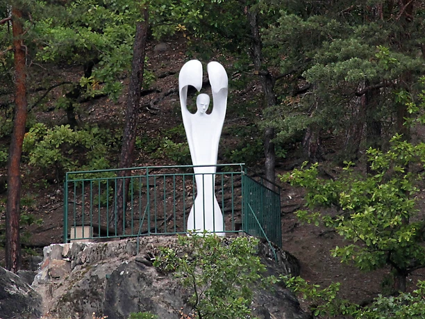 Weißer Engel - Aussichtspunkt in Berga/Elster