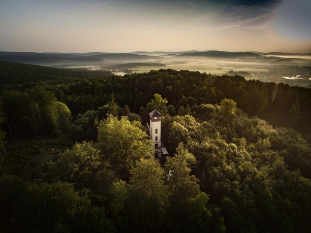 Blick zur Prinz-Friedrich August Baude