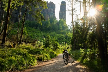 Radroute im Nationalpark Sächsische Schweiz