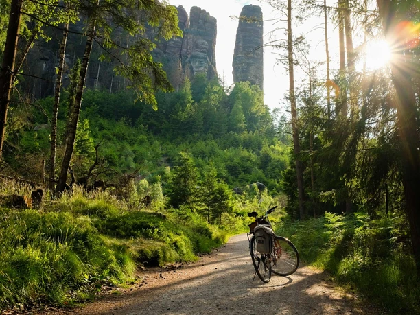 Radroute im Nationalpark Sächsische Schweiz