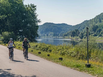 Elberadweg in Pirna Oberposta