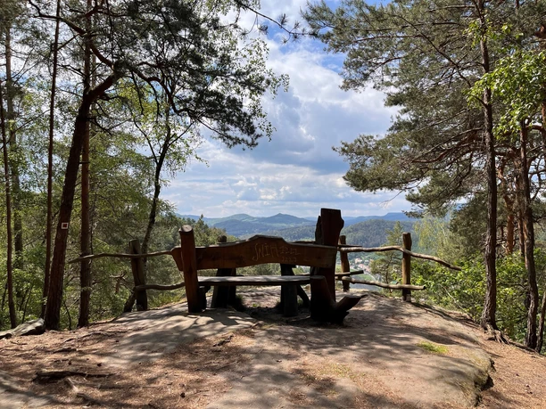 Aussichtspunkt Schneebergblick Děčín
