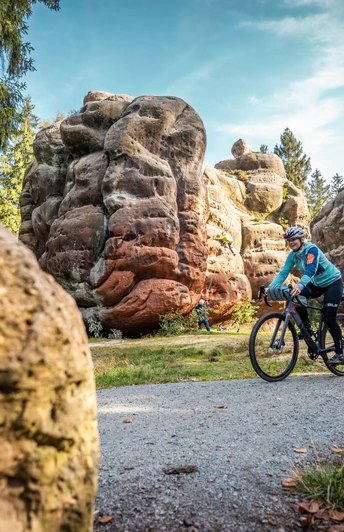 Eines des RockHead's: Die Kelchsteine im Zittauer Gebirge