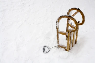 Schlitten im Winter