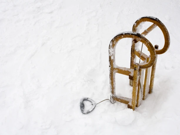Schlitten im Winter