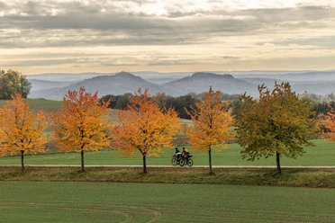 Panoramaradeln in der Sächsischen Schweiz zwischen Lohsdorf und Schönbach