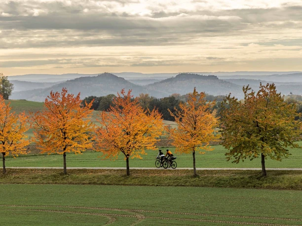 Panoramaradeln in der Sächsischen Schweiz zwischen Lohsdorf und Schönbach