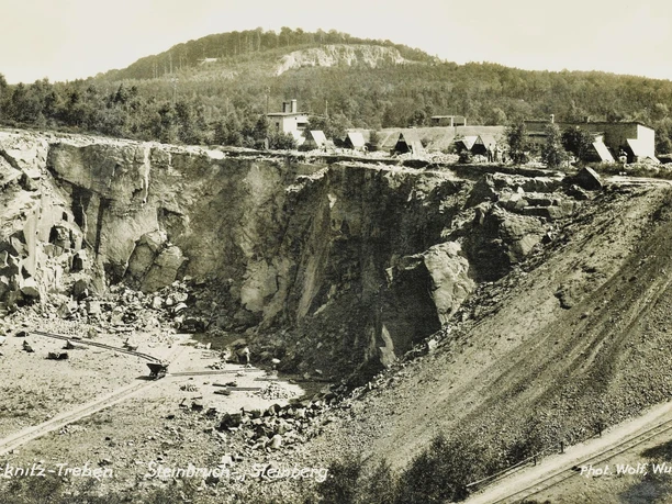 Steinbruch Steinberg in Betrieb