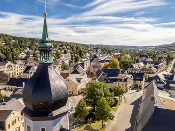Das Stadtzentrum von Olbernhau