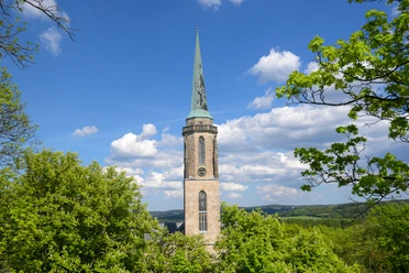 Kirchturm der Falkensteiner Kirche