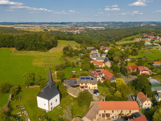 Blick auf Schömberg bei Weida