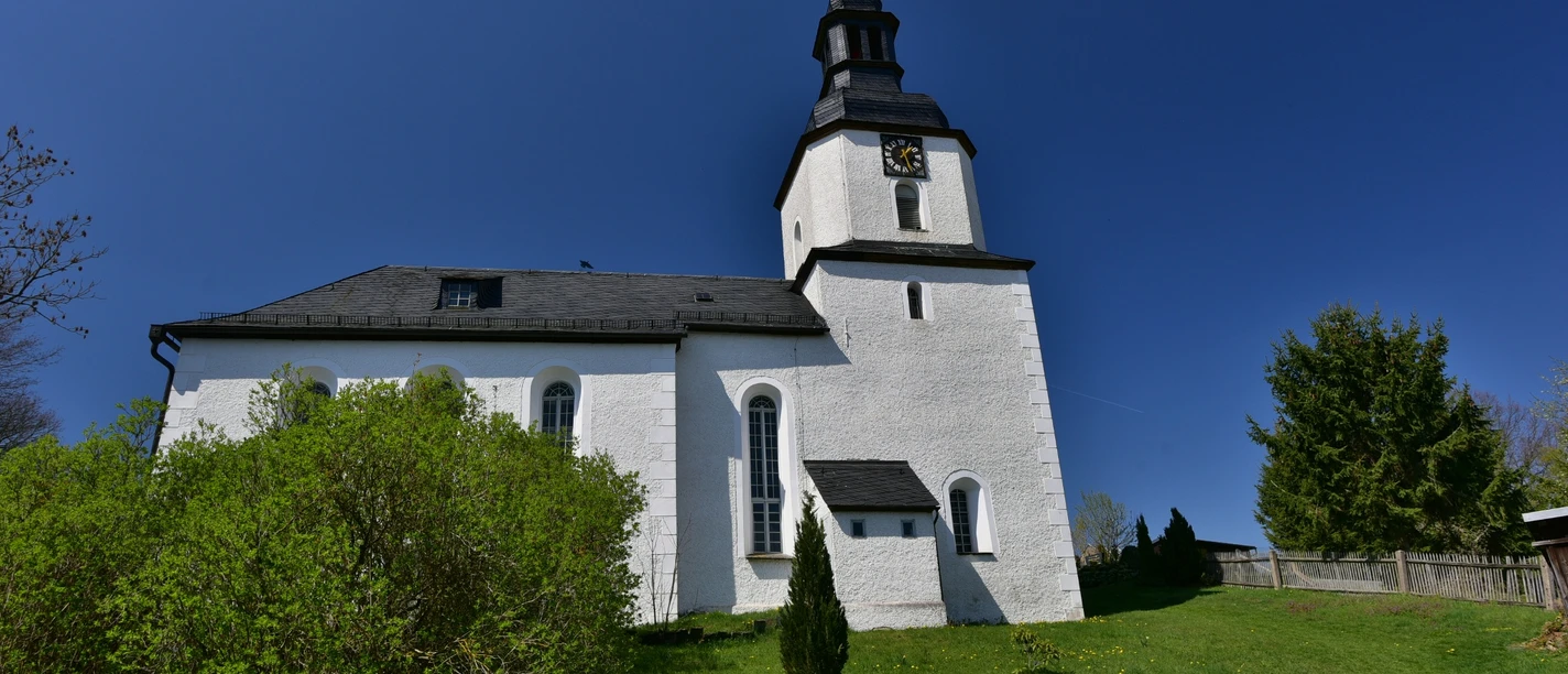 Kirche in Ranspach bei Pausa im sächsischen Vogtland