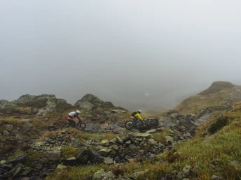 Der oberste Streckenabschnitt ist technisch anspruchsvoll und verblockt.