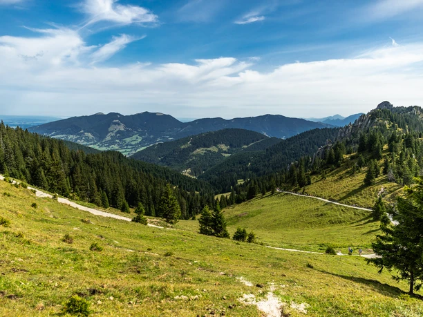 Unser Abstieg, im Hintergrund das Hörnle