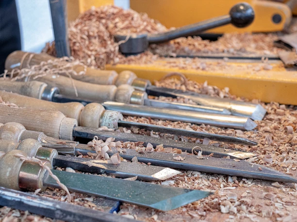 Drechseleisen in der Manufaktur Björn Köhler Kunsthandwerk