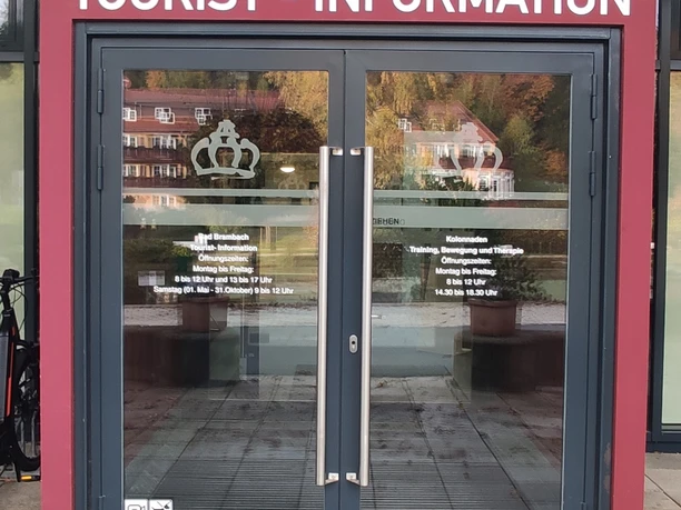 Eingang Tourist-Information Bad Brambach