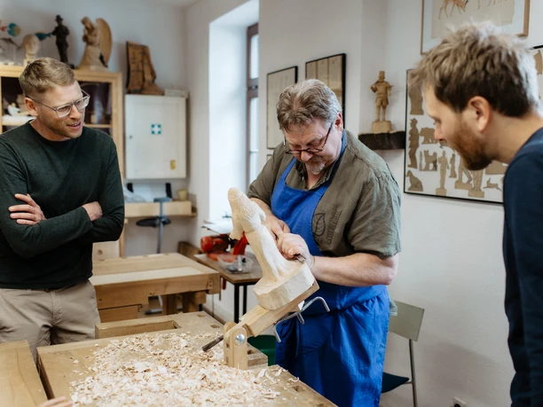 Schnitzschule "Paul Schneider" im Kulturzentrum Erzhammer in Annaberg-Buchholz TVE Bilderserie Handwerk 2024