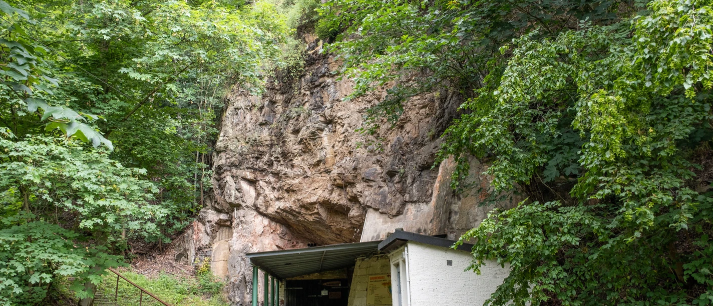 Eingang Kalkbergwerk Miltitz