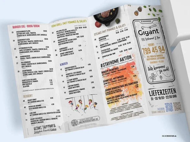 Gigant XXL_Speisekarte