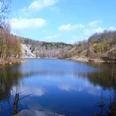 Blick auf die Finkenkuhle, ehemaliger Tagebau in Salzgitter-Bad