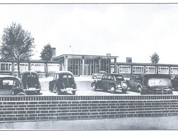 Ansichtskarte 1943, Glaspalast Salzgitter Ansichtskarte 1943, Glaspalast Salzgitter