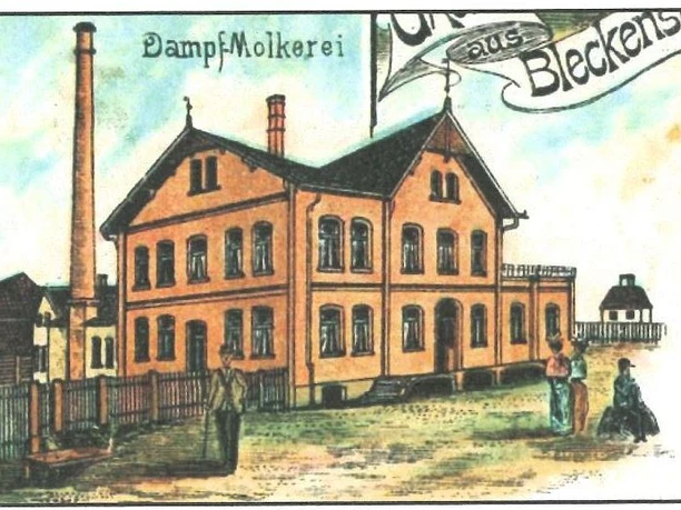 Historische Postkartenansicht der ehemaligen Dampfmolkerei Bleckenstedt Historische Postkartenansicht der ehemaligen Dampfmolkerei Bleckenstedt