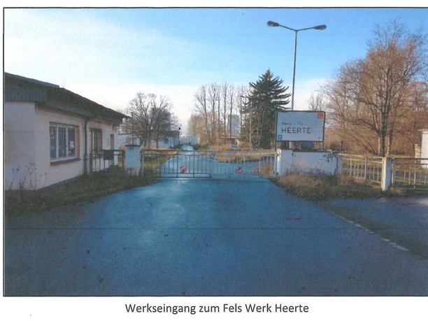 Werkseingang zum Fels Werk Heerte Werkseingang zum Fels Werk Heerte