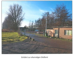 Einfahrt zur ehemaligen Gießerei